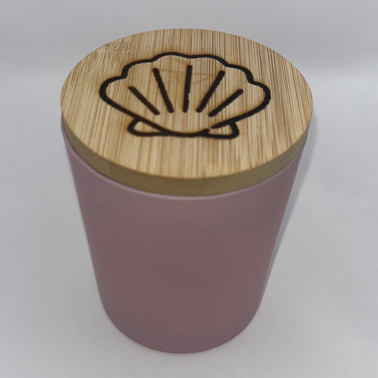 Southern Garden: Wood and Honeysuckle Custom Lid Soy Candle